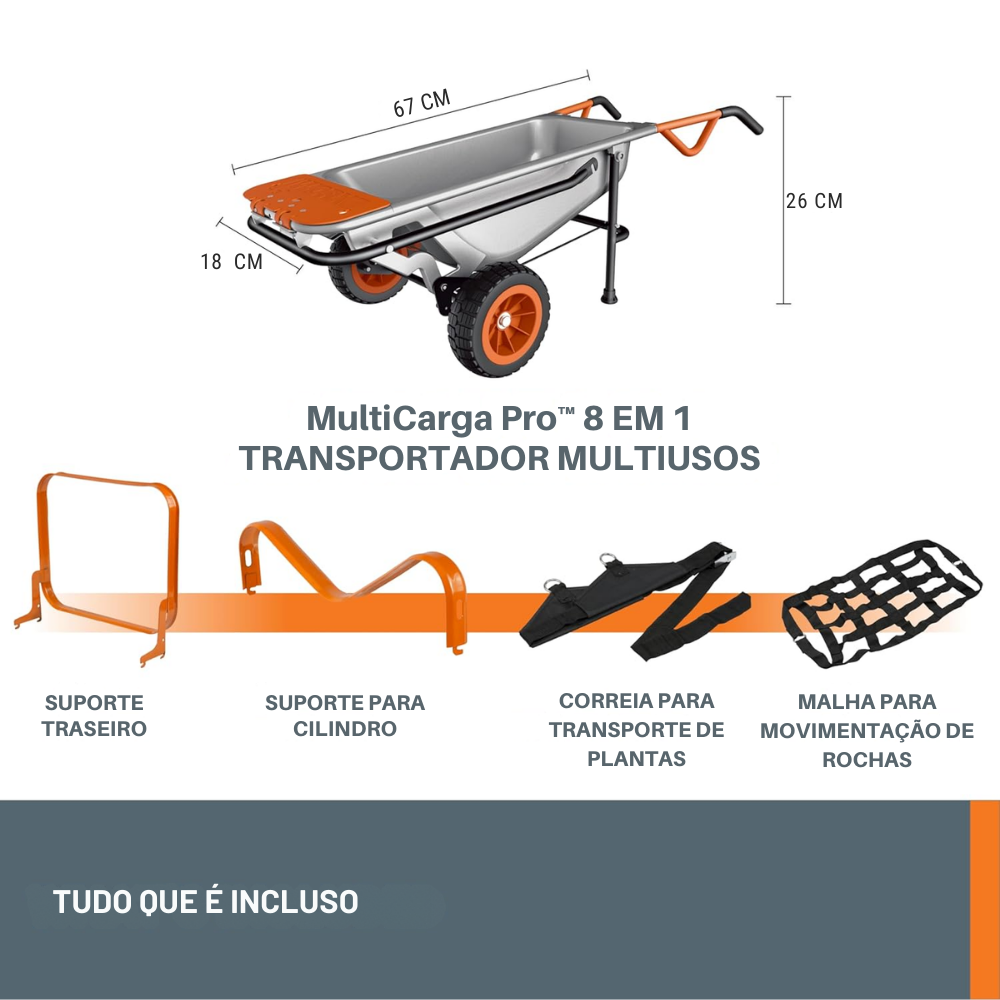 MultiCarga Pro™: 8 em 1 para facilitar sua rotina.